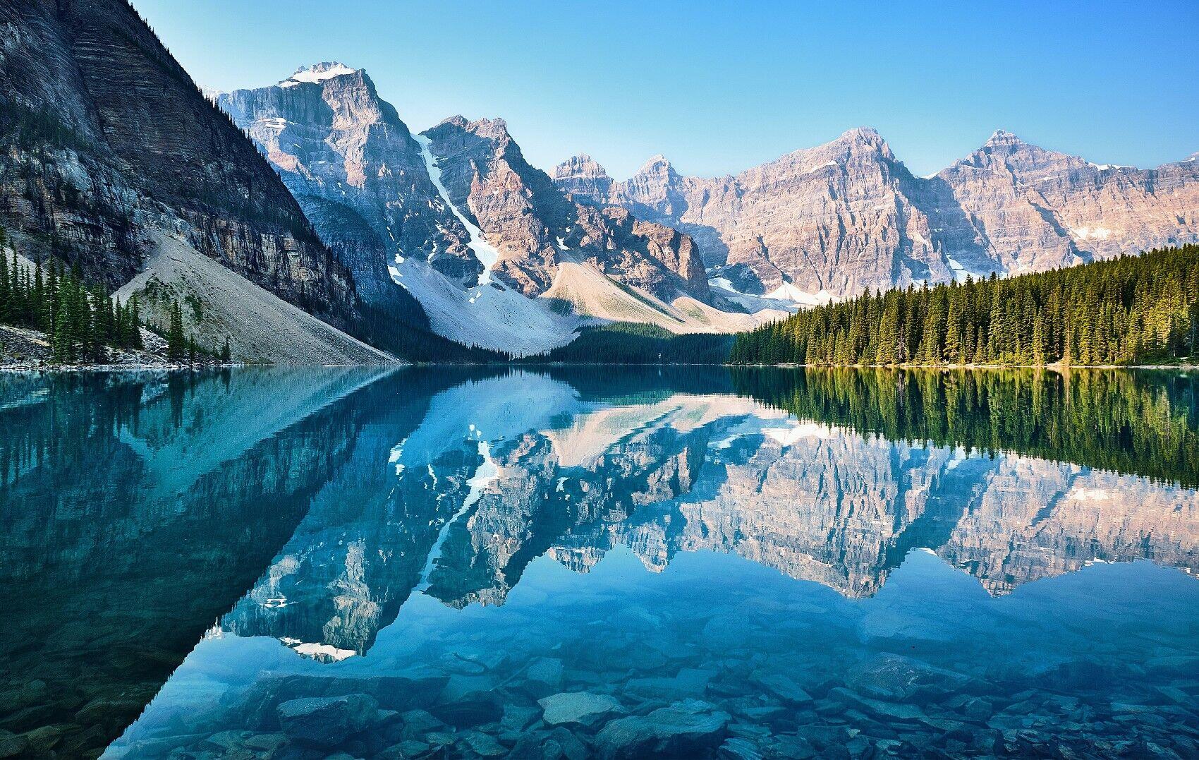 Berge See Wohnmobil Vorhang